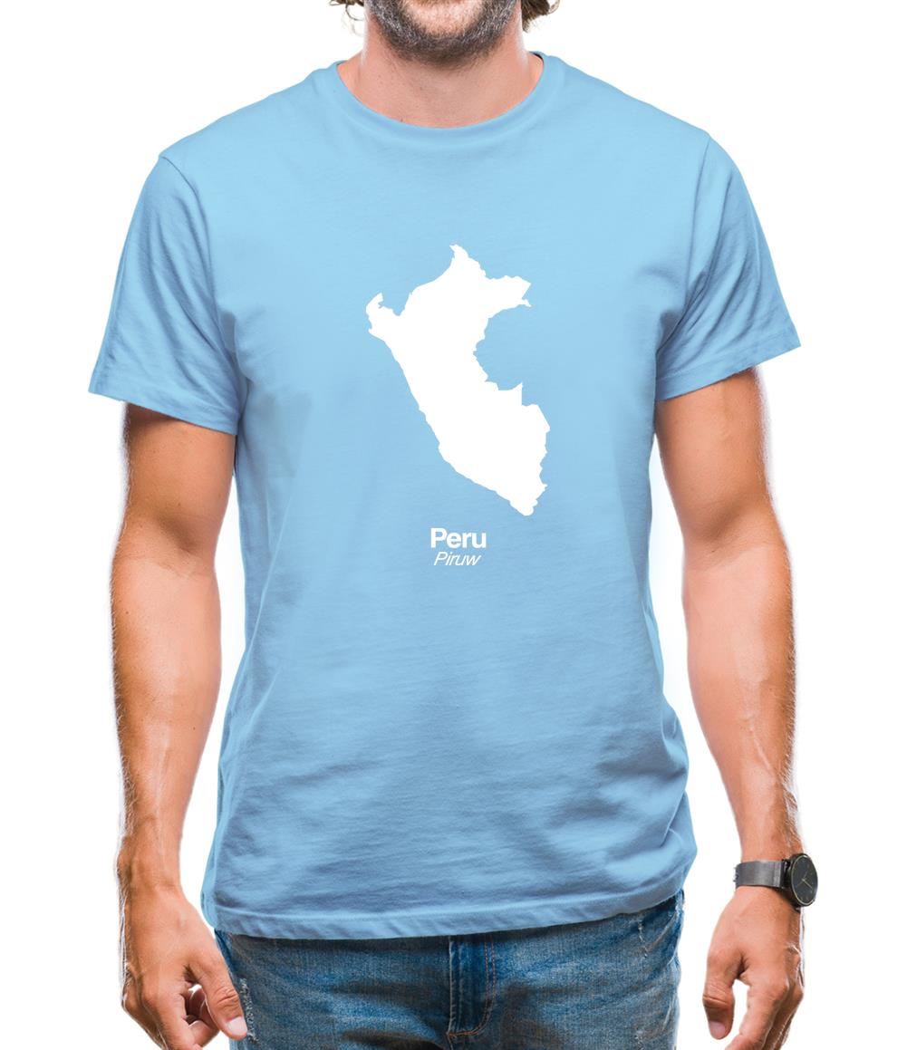 Peru Silhouette Mens T-Shirt