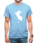 Peru Silhouette Mens T-Shirt