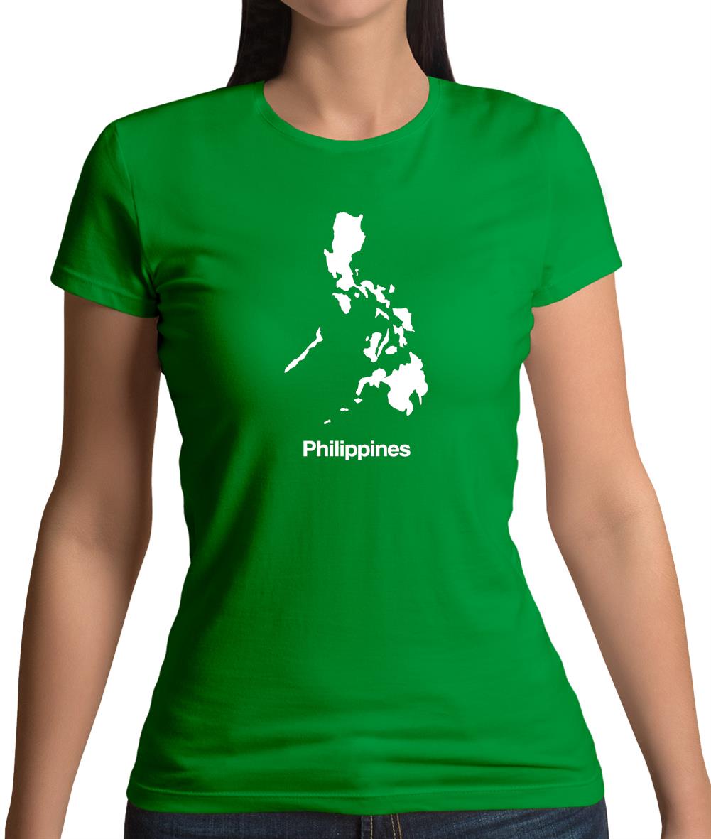 Philippines Silhouette Womens T-Shirt