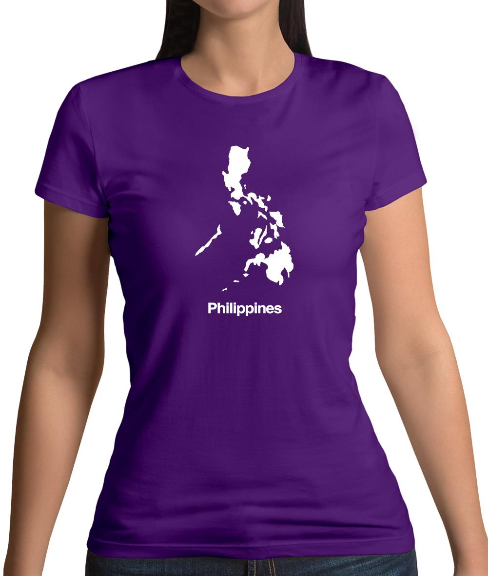 Philippines Silhouette Womens T-Shirt