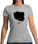 Poland Silhouette Womens T-Shirt