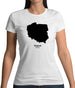 Poland Silhouette Womens T-Shirt