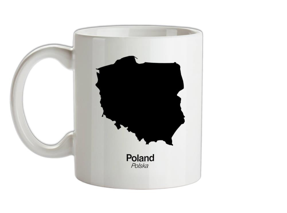 Poland Silhouette Ceramic Mug