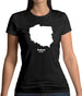 Poland Silhouette Womens T-Shirt