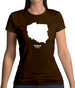 Poland Silhouette Womens T-Shirt