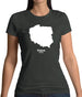 Poland Silhouette Womens T-Shirt