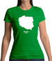 Poland Silhouette Womens T-Shirt