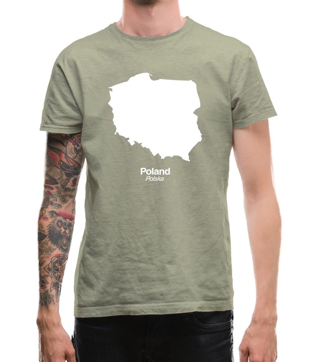 Poland Silhouette Mens T-Shirt