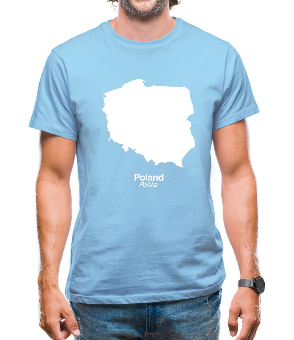Poland Silhouette Mens T-Shirt