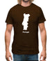 Portugal Silhouette Mens T-Shirt