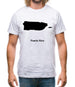 Puerto Rico Silhouette Mens T-Shirt