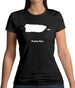 Puerto Rico Silhouette Womens T-Shirt