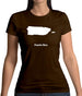 Puerto Rico Silhouette Womens T-Shirt