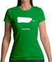 Puerto Rico Silhouette Womens T-Shirt