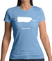 Puerto Rico Silhouette Womens T-Shirt