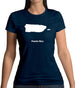 Puerto Rico Silhouette Womens T-Shirt