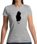 Qatar Silhouette Womens T-Shirt
