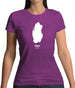 Qatar Silhouette Womens T-Shirt