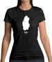 Qatar Silhouette Womens T-Shirt