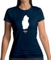 Qatar Silhouette Womens T-Shirt