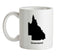 Queensland Silhouette Ceramic Mug