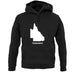 Queensland Silhouette unisex hoodie