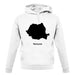 Romania Silhouette unisex hoodie