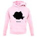 Romania Silhouette unisex hoodie