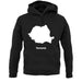 Romania Silhouette unisex hoodie