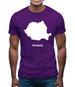 Romania Silhouette Mens T-Shirt