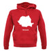 Romania Silhouette unisex hoodie