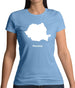 Romania Silhouette Womens T-Shirt