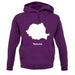 Romania Silhouette unisex hoodie