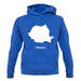 Romania Silhouette unisex hoodie