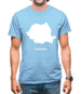 Romania Silhouette Mens T-Shirt