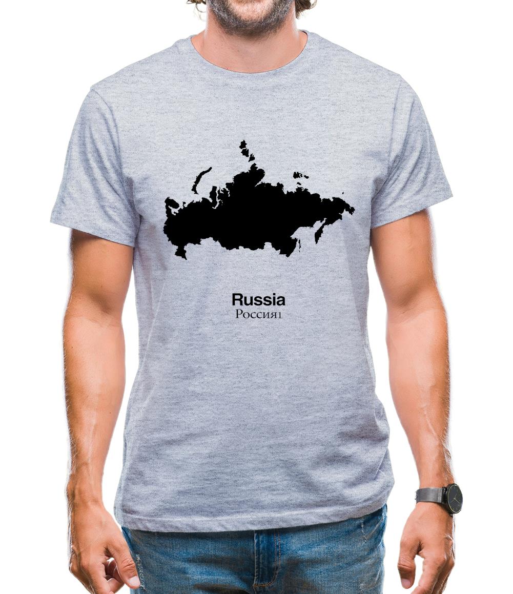 Russia Silhouette Mens T-Shirt