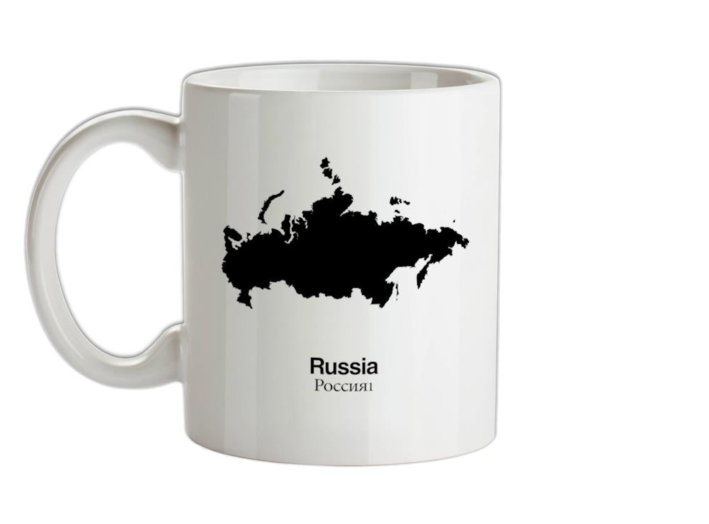 Russia Silhouette Ceramic Mug