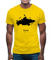 Russia Silhouette Mens T-Shirt