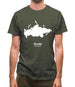 Russia Silhouette Mens T-Shirt