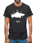 Russia Silhouette Mens T-Shirt