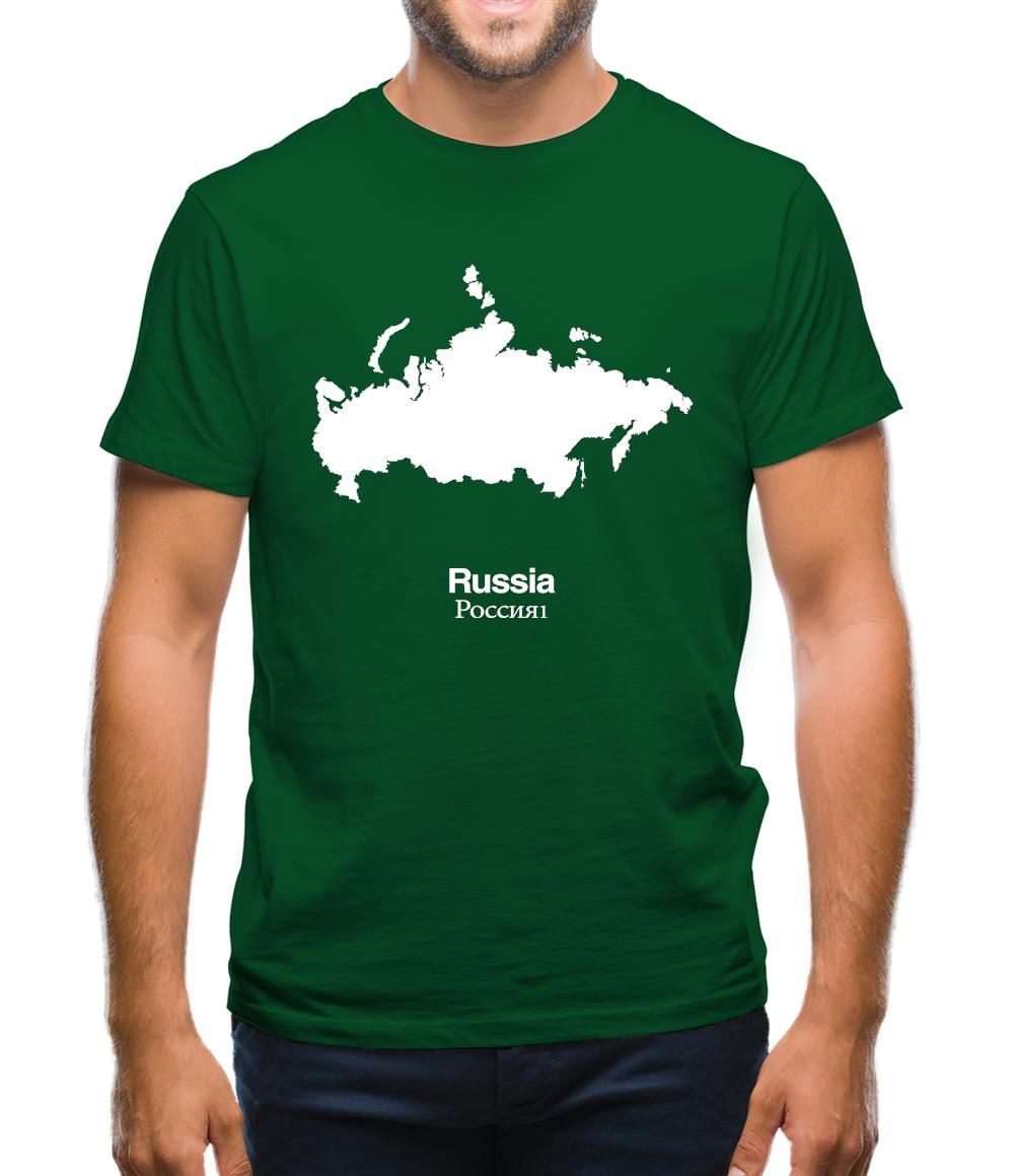 Russia Silhouette Mens T-Shirt