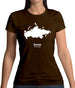 Russia Silhouette Womens T-Shirt