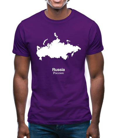 Russia Silhouette Mens T-Shirt