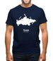 Russia Silhouette Mens T-Shirt