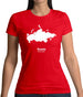 Russia Silhouette Womens T-Shirt