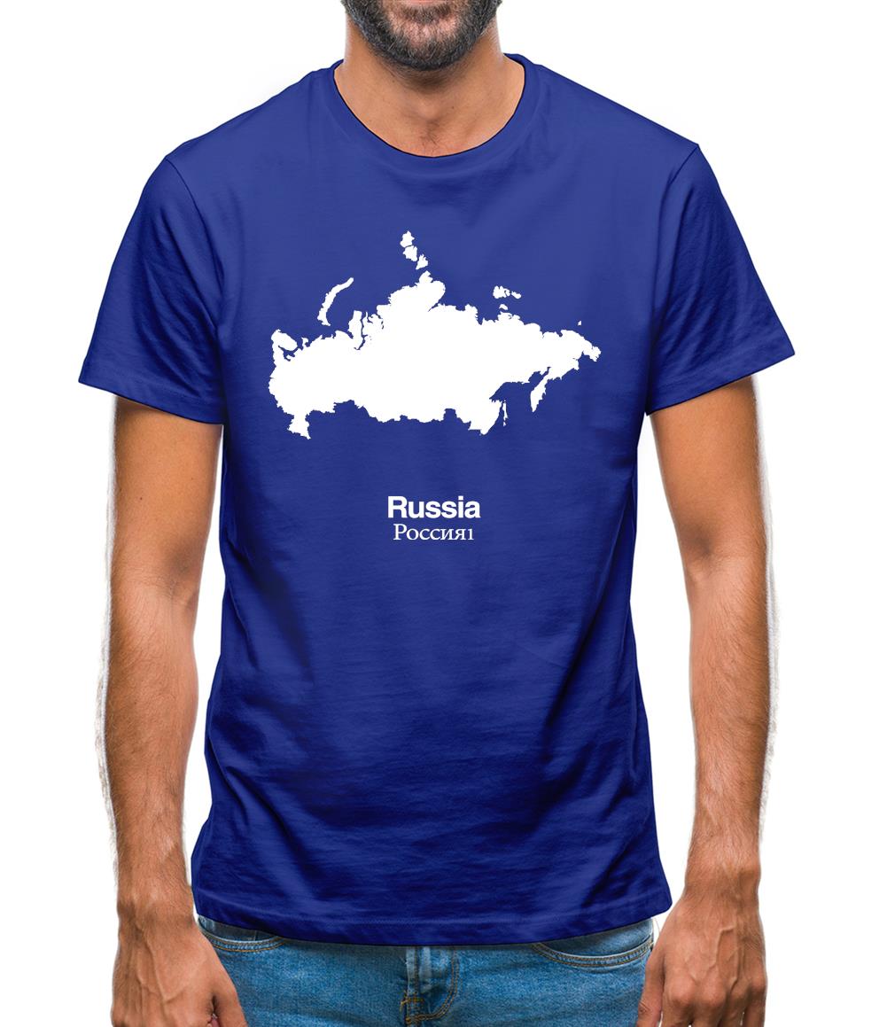Russia Silhouette Mens T-Shirt