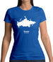 Russia Silhouette Womens T-Shirt