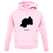 Rwanda Silhouette unisex hoodie