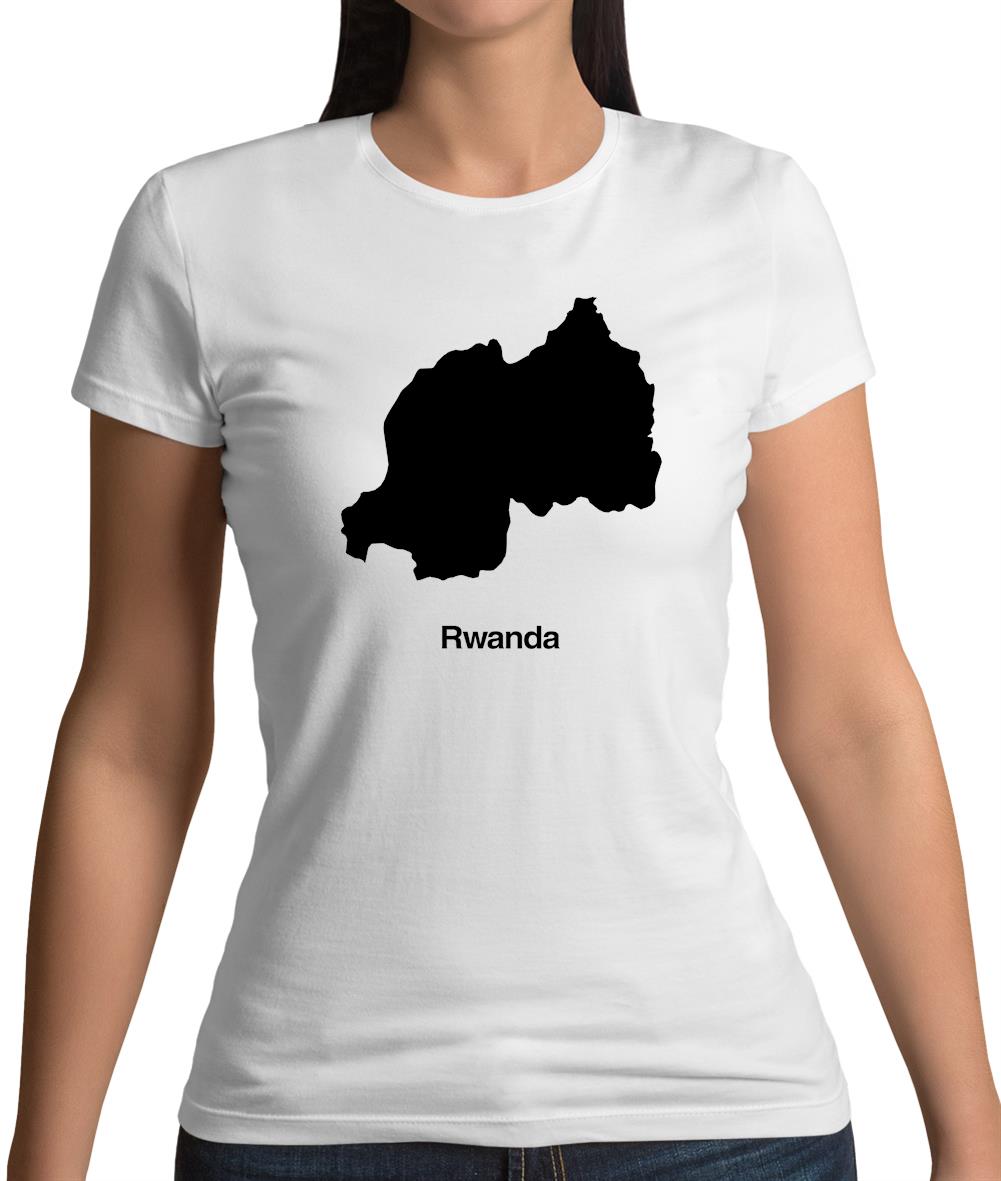 Rwanda Silhouette Womens T-Shirt