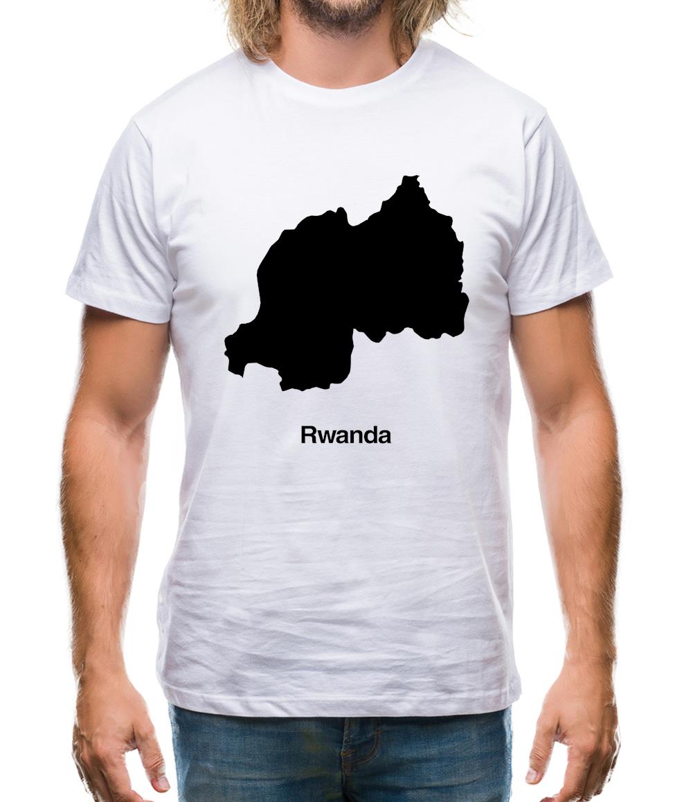 Rwanda Silhouette Mens T-Shirt